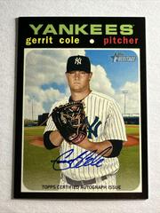 Gerrit Cole #GC Baseball Cards 2020 Topps Heritage Real One Autographs Prices