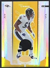 Ray Lewis [Materials Mirror Gold] #11 Football Cards 2004 Leaf Certified Materials Prices