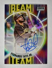 Fernando Tatis Jr. Baseball Cards 2022 Stadium Club Chrome Beam Team Autographs Prices