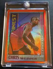 Chris Webber [Bordered Refractor] Basketball Cards 1995 Finest Mystery Prices