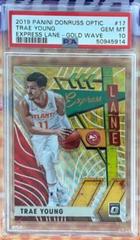 Trae Young [Gold Wave] #17 Basketball Cards 2019 Panini Donruss Optic Express Lane Prices