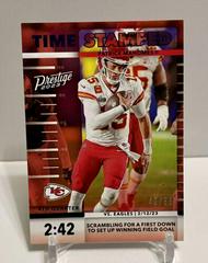 Patrick Mahomes II [Purple] #TS-3 Football Cards 2023 Panini Prestige Time Stamped Prices