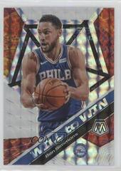 Ben Simmons [Mosaic] #15 Basketball Cards 2019 Panini Mosaic Will to Win Prices