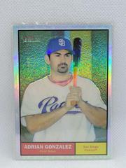 Adrian Gonzalez [Black Refractor] #C55 Baseball Cards 2010 Topps Heritage Chrome Prices