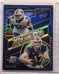Greg Rousseau, Josh Allen [Blue] Football Cards 2021 Panini Contenders Optic Xs and Os Prices