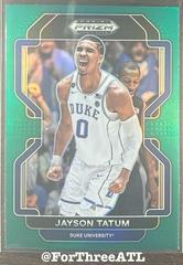 Jayson Tatum [Green] Basketball Cards 2022 Panini Prizm Draft Picks Prices
