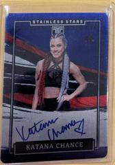 Katana Chance [Blue] Wrestling Cards 2022 Panini Impeccable WWE Stainless Stars Autographs Prices