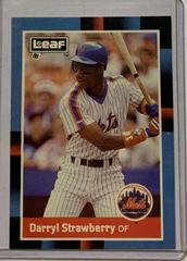 Darryl Strawberry #220 Baseball Cards 1988 Leaf Prices
