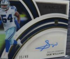 Sam Williams [Autograph] #166 Football Cards 2022 Panini Immaculate Collection Prices