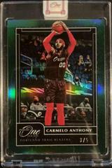 Carmelo Anthony [Green] Basketball Cards 2020 Panini One and One Prices