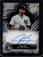 Luis Gil [Black Atomic] Baseball Cards 2022 Bowman Sterling Rookie Autographs Prices