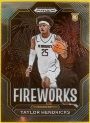 Taylor Hendricks #2 Basketball Cards 2023 Panini Prizm Draft Picks Fireworks Prices