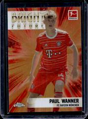 Paul Wanner [Orange] #BF-PW Soccer Cards 2022 Topps Chrome Bundesliga Bright Future Prices