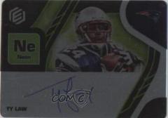Ty Law [Neon] #SS-TLA Football Cards 2021 Panini Elements Steel Signatures Prices