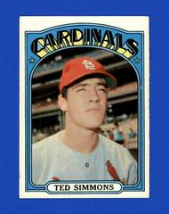 Ted Simmons #154 Baseball Cards 1972 Topps Prices