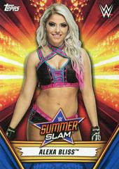 Alexa Bliss [Blue] Wrestling Cards 2019 Topps WWE SummerSlam Prices