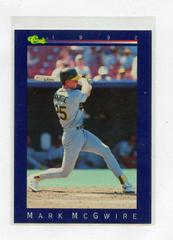 Mark McGwire #119 Baseball Cards 1992 Classic Prices