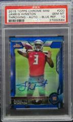 Jameis Winston [Throwing Autograph Blue Refractor] #200 Football Cards 2015 Topps Chrome Prices