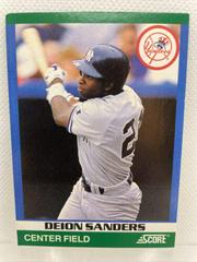 Deion Sanders Baseball Cards 1991 Score Rising Stars Prices