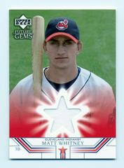 Matt Whitney [Game Used Jersey] Baseball Cards 2002 Upper Deck Prospect Premieres Prices