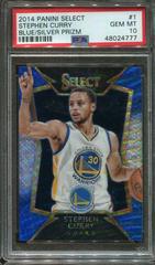 Stephen Curry [Blue, Silver Prizm] #1 Basketball Cards 2014 Panini Select Prices