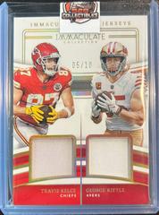 Travis Kelce / George Kittle [Gold] #8 Football Cards 2023 Panini Immaculate Dual Jersey Prices