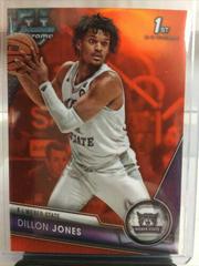 Dillon Jones [Orange] #1 Basketball Cards 2023 Bowman Chrome University Prices