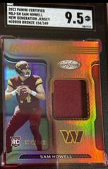Sam Howell [Bronze] #NGJ-SH Football Cards 2022 Panini Certified New Generation Jerseys Mirror Prices