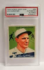 Leo Durocher #69 Baseball Cards 1934 World Wide Gum Prices