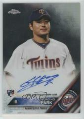 Byung Ho Park [Refractor] #RA-BP Baseball Cards 2016 Topps Chrome Rookie Autographs Prices