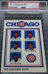 The Coaching Staff Baseball Cards 1987 Cubs David Berg Prices