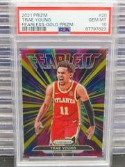 Trae Young [Gold Prizm] #20 Basketball Cards 2021 Panini Prizm Fearless Prices