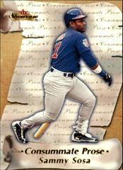 Sammy Sosa #7 Baseball Cards 2000 Fleer Showcase Consummate Prose Prices