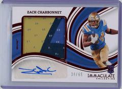 Zach Charbonnet #27 Football Cards 2023 Panini Immaculate Premium Patch Rookie Autograph Prices