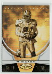 Deion Sanders #GT-DS Football Cards 2019 Panini Certified Gold Team Prices