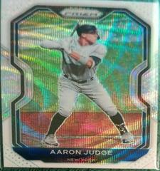 Aaron Judge [White Wave Prizm] Baseball Cards 2021 Panini Prizm Prices