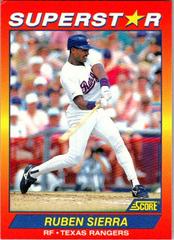 Ruben Sierra #87 Baseball Cards 1992 Score Superstars Prices
