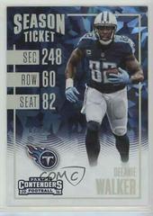 Delanie Walker [Cracked Ice Ticket] #100 Football Cards 2016 Panini Contenders Prices