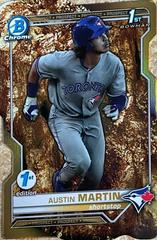 Austin Martin #CPDCF-AM Baseball Cards 2021 Bowman 1st Edition Chrome Prospector's Special Die Cut Prices