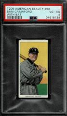 Sam Crawford [With Bat] #NNO Baseball Cards 1909 T206 American Beauty 460 Prices