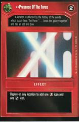 Presence Of The Force [Limited] Star Wars CCG Premiere Prices