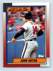 John Orton #94 Baseball Cards 1990 Topps Major League Debut Prices