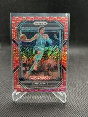 Lamelo Ball [Red Shimmer] #10 Basketball Cards 2022 Panini Prizm Monopoly Prices