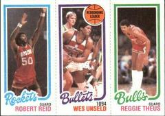 Reid, Unseld, Theus- Basketball Cards 1980 Topps Prices