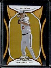 Jackson Holliday [Mirror Gold] Baseball Cards 2023 Panini Chronicles Certified Prices