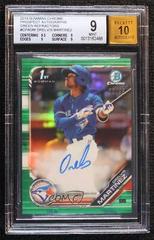Orelvis Martinez [Green Refractor] #CPA-OM Baseball Cards 2019 Bowman Chrome Prospects Autographs Prices