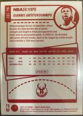 Giannis Antetokounmpo [Red Back] Basketball Cards 2021 Panini Hoops Prices