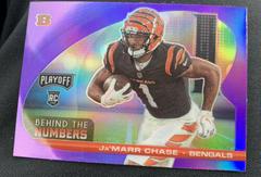 Ja'Marr Chase [Purple] #BTN-JCH Football Cards 2021 Panini Playoff Behind the Numbers Prices