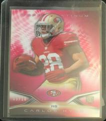 Carlos Hyde [Red Refractor] Football Cards 2014 Topps Platinum Prices