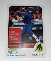 Jeremy Pena [Throwback Uniform] Baseball Cards 2022 Topps Heritage Prices